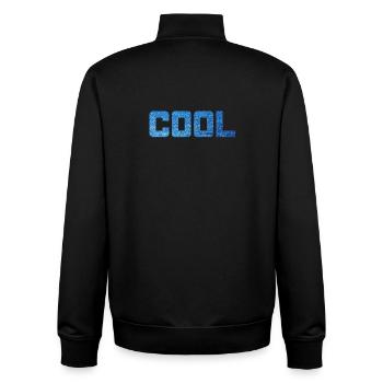 Cool Jeans Pattern Party Stylish Statement Vibes - Unisex Organic Zip Sweatshirt by Stanley/Stella - black - Back - AI Model Male 185 light (185cm)