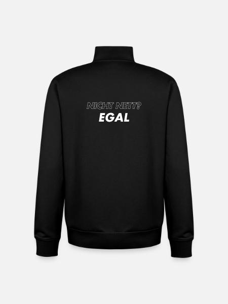 Nicht Nett. Egal - Unisex Organic Zip Sweatshirt von Stanley/Stella - Schwarz