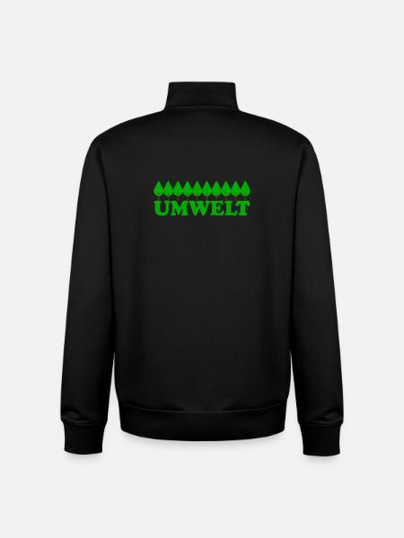 Environment - Unisex Organic Zip Sweatshirt by Stanley/Stella - black