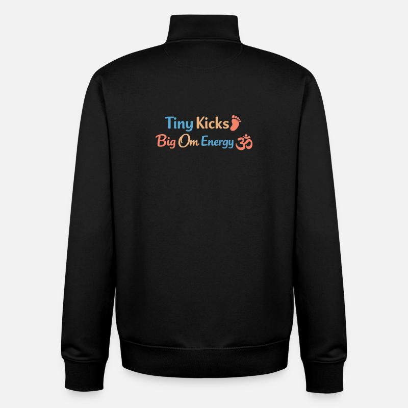 Vorgeburtliches Yoga Werdende Mutter - Unisex Organic Zip Sweatshirt von Stanley/Stella - Schwarz
