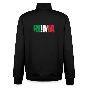 Roma Italia Vintage Rom - Unisex Organic Zip Sweatshirt von Stanley/Stella - Schwarz - Hinten - AI Model Male 185 light (185cm)