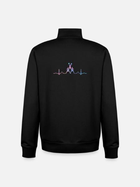 Cheerleader Cheer Mom Cheerleading - Unisex Organic Zip Sweatshirt by Stanley/Stella - black