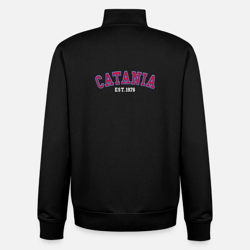 Catania Est. 1976 - Unisex Organic Zip Sweatshirt by Stanley/Stella - black