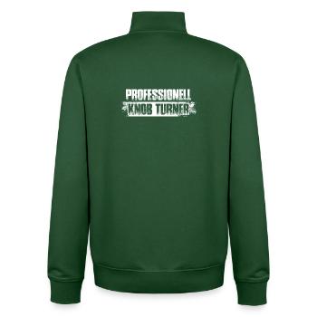 Knob Turner Sound Engineer Sound Engineer - Unisex Organic Zip Sweatshirt by Stanley/Stella - bottle green - Back - AI Model Male 185 dark (185cm)