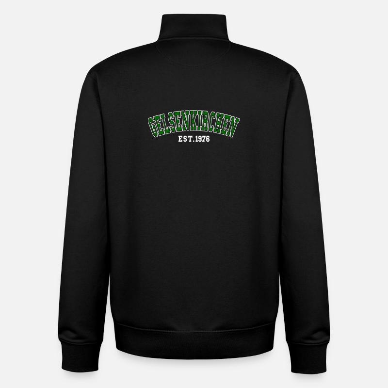 Gelsenkirchen Fondée en 1976 - Sweat zippé unisexe en coton bio Stanley/Stella - noir