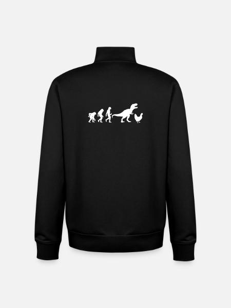 Farmer Rooster Flock Poultry Chicken - Unisex Organic Zip Sweatshirt by Stanley/Stella - black