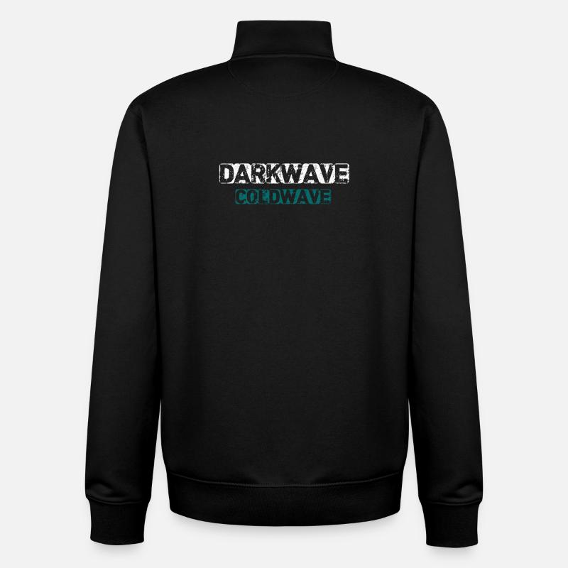 Darkwave Coldwave - Unisex Organic Zip Sweatshirt von Stanley/Stella - Schwarz