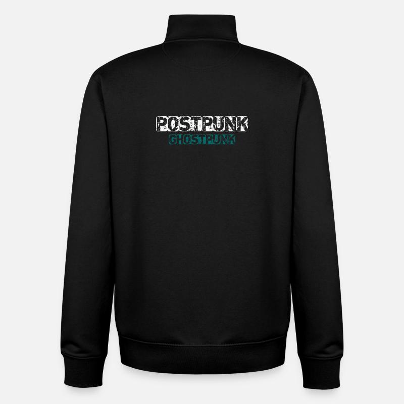Postpunk Ghostpunk - Sweat zippé unisexe en coton bio Stanley/Stella - noir