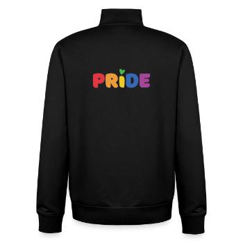 LGBTQ+ Pride - Unisex Organic Zip Sweatshirt by Stanley/Stella - black - Back - AI Model Male 185 light (185cm)