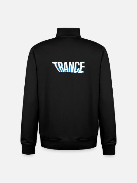 trance music logo design. - Unisex Organic Zip Sweatshirt by Stanley/Stella - black