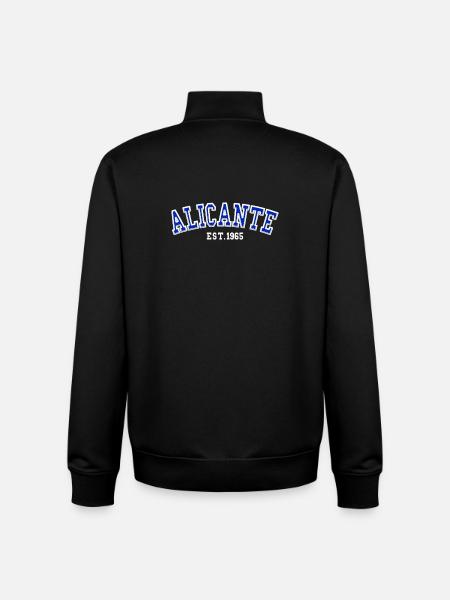 Alicante Est. 1965 - Unisex Organic Zip Sweatshirt by Stanley/Stella - black