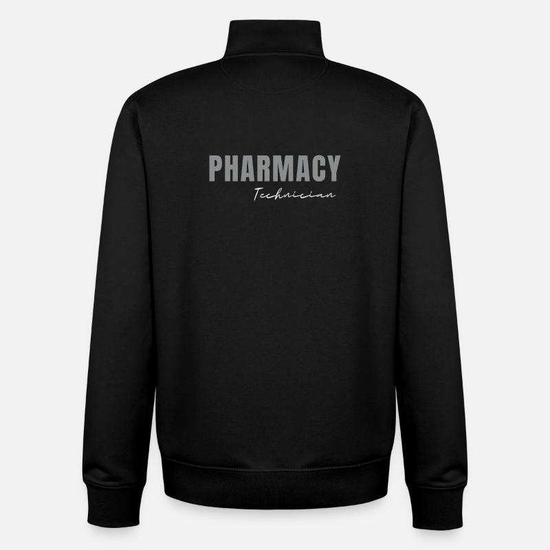Pharmacy Technician RX Tech Squad Student - Unisex Organic Zip Sweatshirt by Stanley/Stella - black