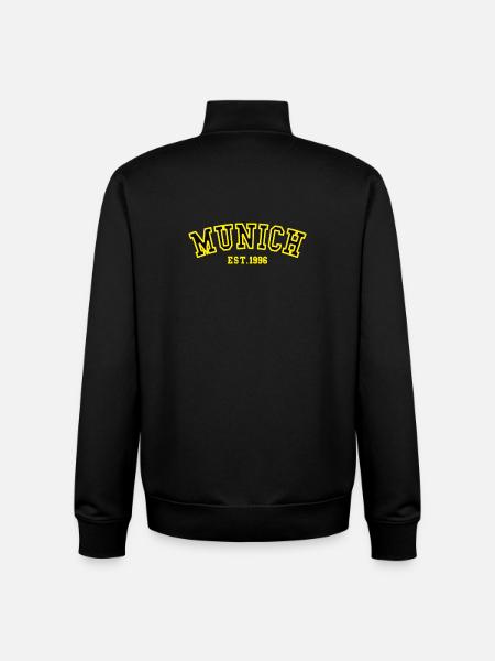 Munich Est. 1996 - Unisex Organic Zip Sweatshirt by Stanley/Stella - black