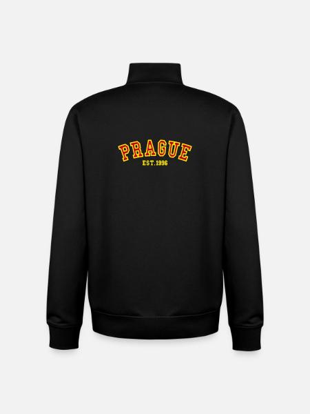 Prague Est. 1996 - Unisex Organic Zip Sweatshirt by Stanley/Stella - black