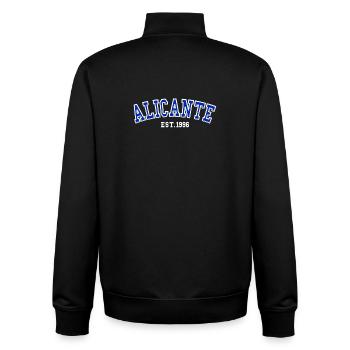 Alicante gegründet 1996 - Unisex Organic Zip Sweatshirt von Stanley/Stella - Schwarz - Hinten - AI Model Male 185 light (185cm)