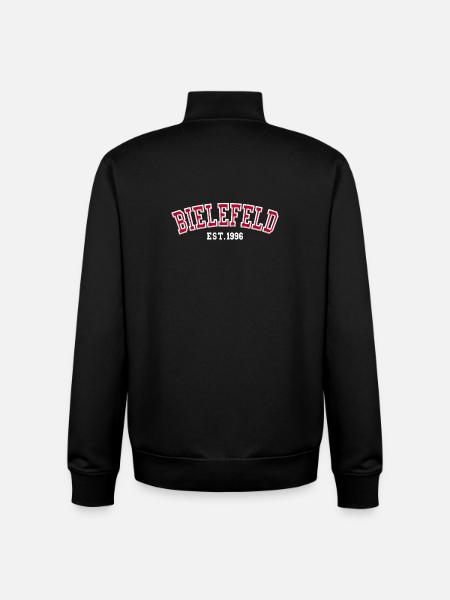 Bielefeld Est. 1996 - Unisex Organic Zip Sweatshirt by Stanley/Stella - black