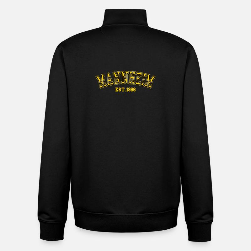 Mannheim Est. 1996 - Unisex Organic Zip Sweatshirt by Stanley/Stella - black