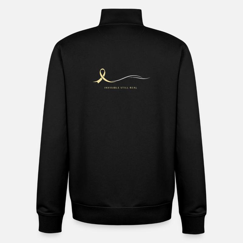 Endometriose-bewusstsein Endo Warrior - Unisex Organic Zip Sweatshirt von Stanley/Stella - Schwarz