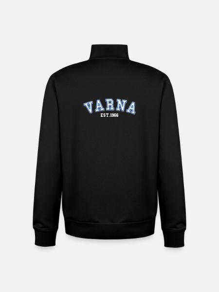 Varna Est. 1966 - Unisex Organic Zip Sweatshirt by Stanley/Stella - black