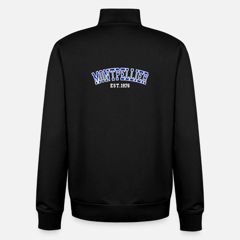 Montpellier gegründet 1976 - Unisex Organic Zip Sweatshirt von Stanley/Stella - Schwarz