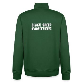 Black Sheep Edition - Unisex Organic Zip Sweatshirt by Stanley/Stella - bottle green - Back - AI Model Male 185 dark (185cm)