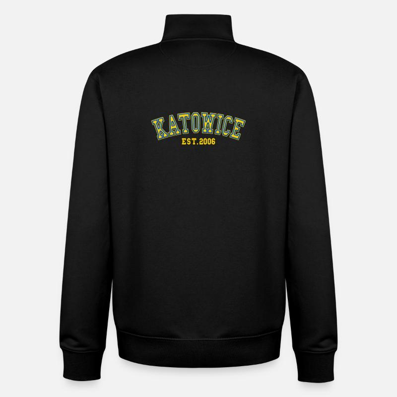Katowice Est. 2006 - Unisex Organic Zip Sweatshirt by Stanley/Stella - black