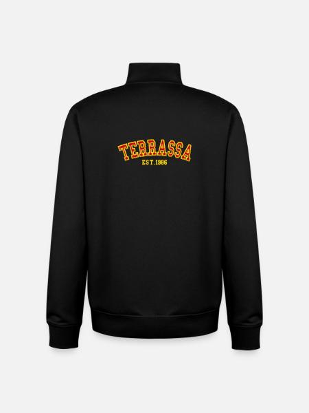 Terrassa fondée en 1986 - Sweat zippé unisexe en coton bio Stanley/Stella - noir