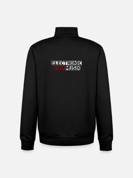 Electronic body music - Unisex Organic Zip Sweatshirt by Stanley/Stella - black