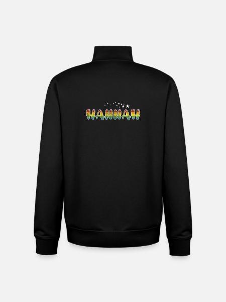 Fornavn Hannah Pigenavn Gave - Stanley/Stella unisex sweatshirt med lynlås i økologisk - sort