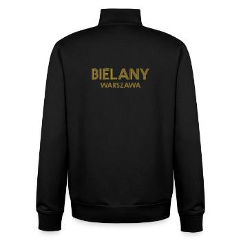 BIELANY Warszawa Varsovie Warschau - Sweat zippé unisexe en coton bio Stanley/Stella - noir - Dos - AI Model Male 185 light (185cm)