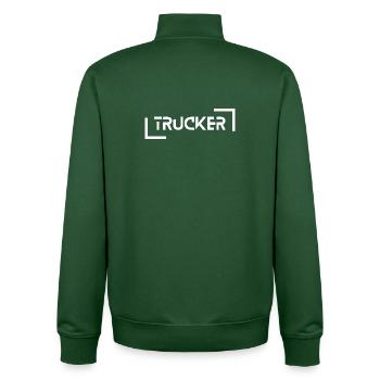 Camionneur - Sweat zippé unisexe en coton bio Stanley/Stella - vert bouteille - Dos - AI Model Male 185 dark (185cm)