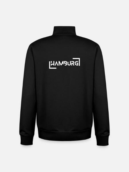 Hambourg - Sweat zippé unisexe en coton bio Stanley/Stella - noir