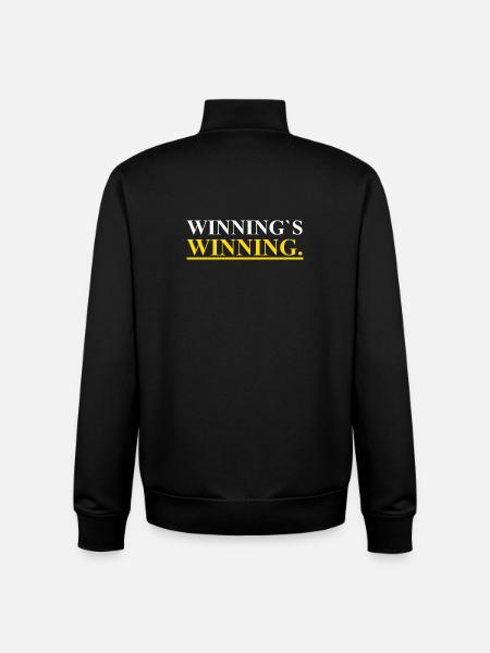 Winnings Winning - Unisex Organic Zip Sweatshirt von Stanley/Stella - Schwarz