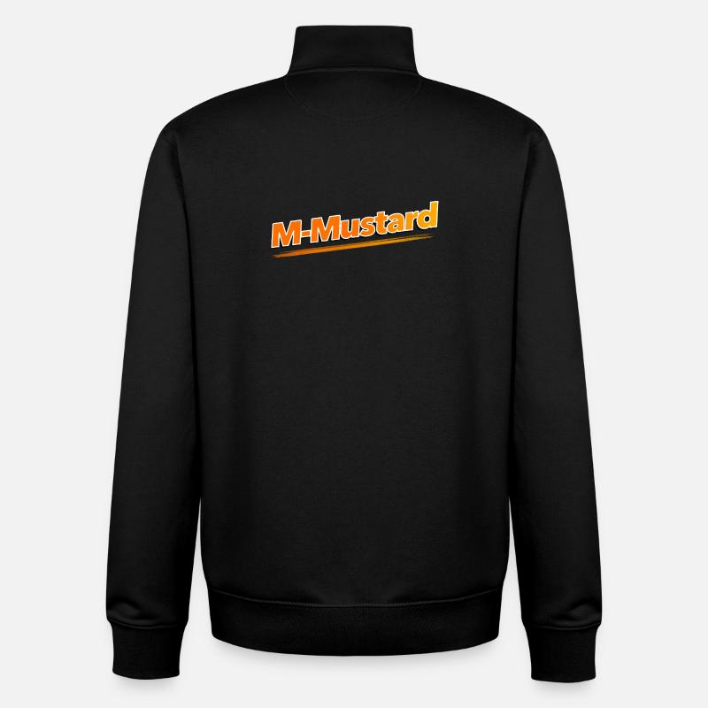 M-Moutarde - Sweat zippé unisexe en coton bio Stanley/Stella - noir