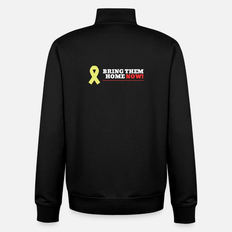 Bring them home NOW! - Unisex Organic Zip Sweatshirt by Stanley/Stella - black