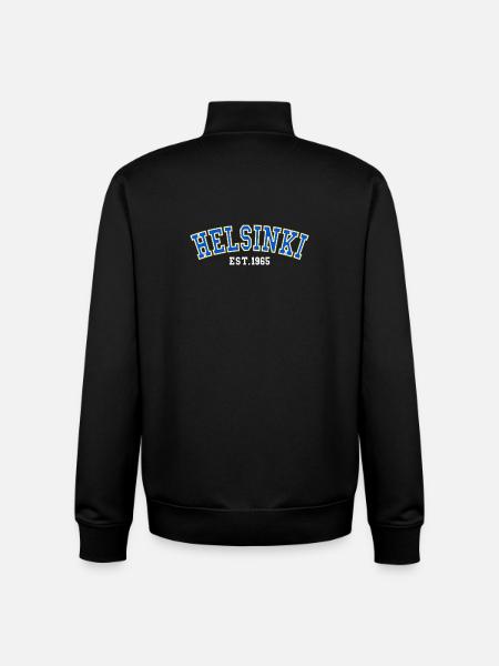 Helsinki Est.1965 - Unisex Organic Zip Sweatshirt by Stanley/Stella - black
