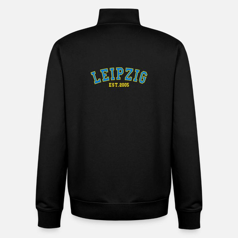 Leipzig Est. 2005 - Sweat zippé unisexe en coton bio Stanley/Stella - noir