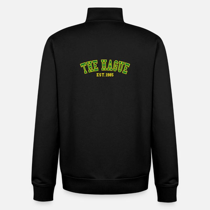 Den Haag Est. 1985 - Unisex Organic Zip Sweatshirt von Stanley/Stella - Schwarz
