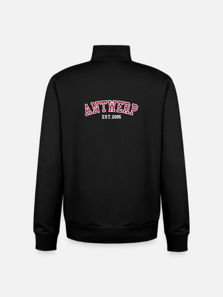 Anvers Est. 2005 - Sweat zippé unisexe en coton bio Stanley/Stella - noir