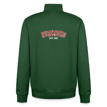 Nürnberg Est. 1965 - Unisex Organic Zip Sweatshirt von Stanley/Stella - Flaschengrün - Hinten - AI Model Male 185 dark (185cm)