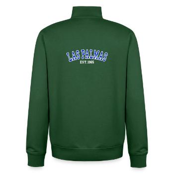 Las Palmas Est. 1965 - Unisex Organic Zip Sweatshirt by Stanley/Stella - bottle green - Back - AI Model Male 185 dark (185cm)