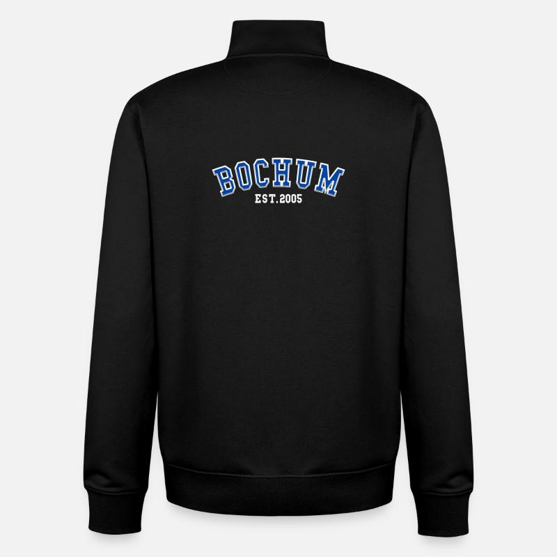 Bochum Est. 2005 - Sweat zippé unisexe en coton bio Stanley/Stella - noir