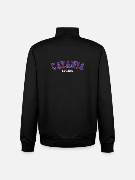 Catania Est. 1985 - Unisex Organic Zip Sweatshirt by Stanley/Stella - black