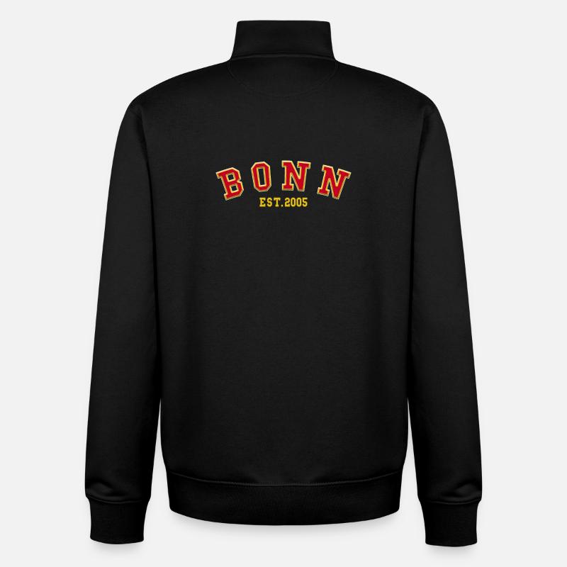 Bonn gegründet 2005 - Unisex Organic Zip Sweatshirt von Stanley/Stella - Schwarz