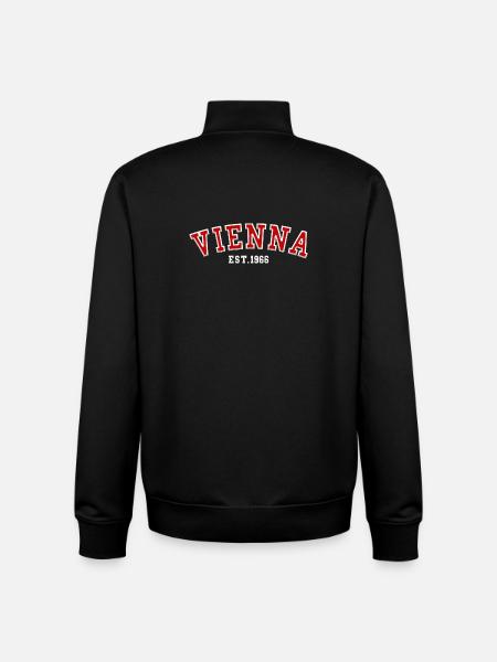 Vienna Est. 1966 - Unisex Organic Zip Sweatshirt by Stanley/Stella - black