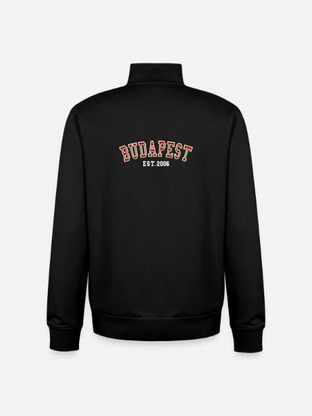 Budapest Est. 2006 - Unisex Organic Zip Sweatshirt by Stanley/Stella - black