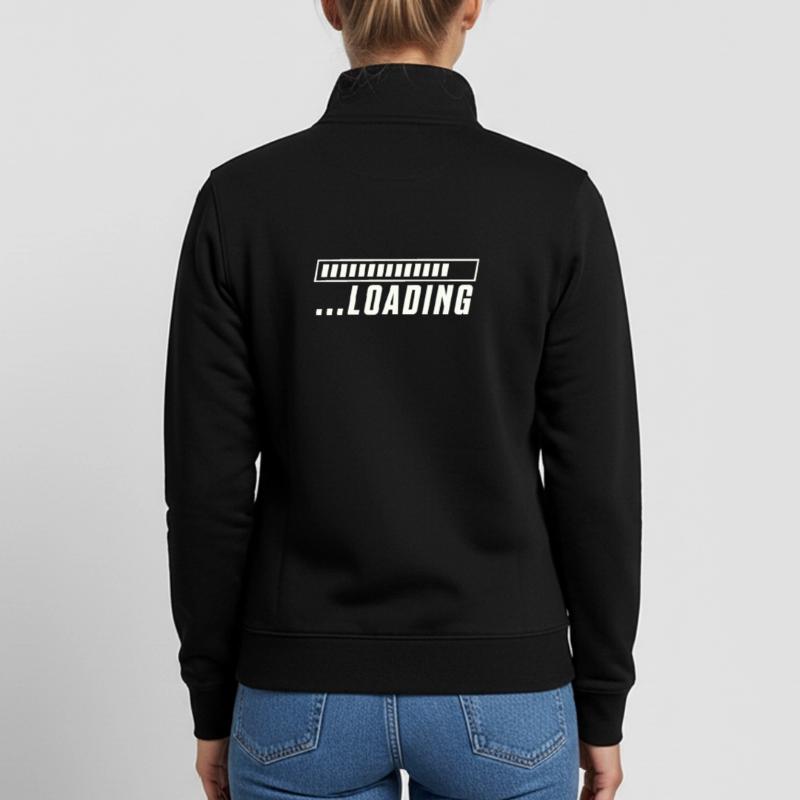 Loading Bar Loading Progress Unisex Organic Zip Sweatshirt by Stanley/Stella