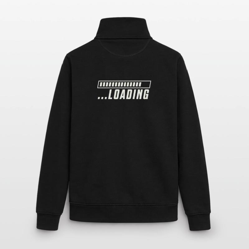 Loading Bar Loading Progress Unisex Organic Zip Sweatshirt by Stanley/Stella
