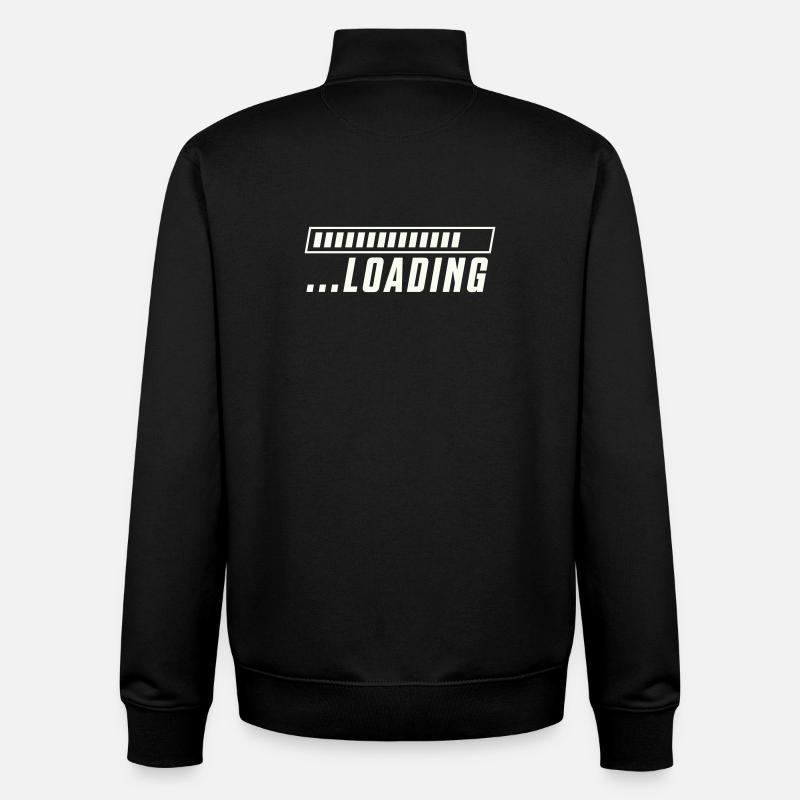 Ladebalken Loading Fortschritt - Unisex Organic Zip Sweatshirt von Stanley/Stella - Schwarz