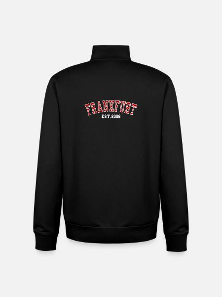Est. Francfort 2006 - Sweat zippé unisexe en coton bio Stanley/Stella - noir